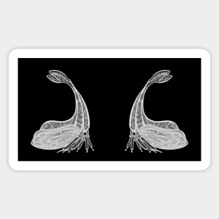 Y-Horned Treehoppers in Love - detailed insect design Sticker